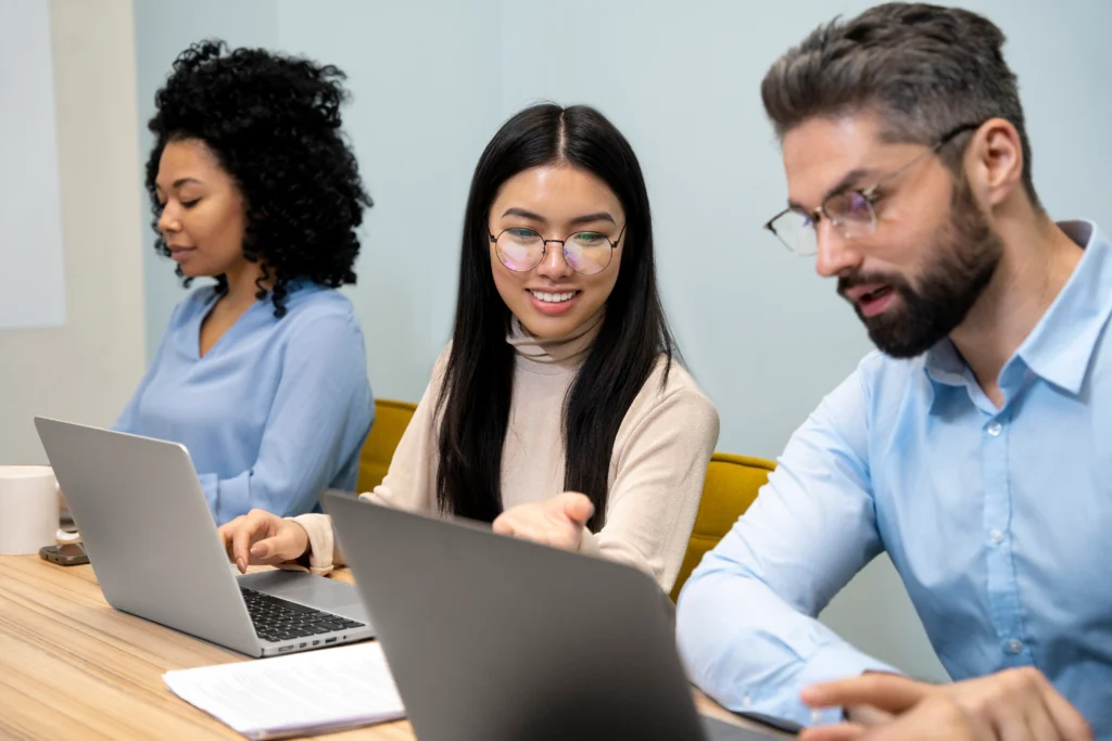 Team Member Viewing Project Management Strategies 