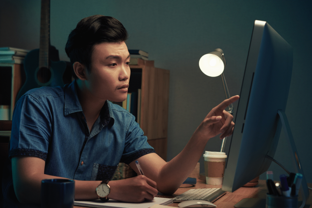 Filipino tech talent checking on going tasks
