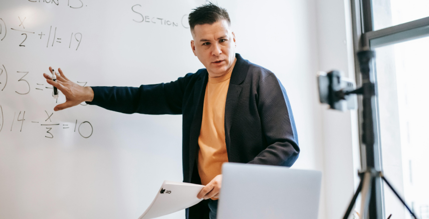 Person transforming online proctoring with BPO