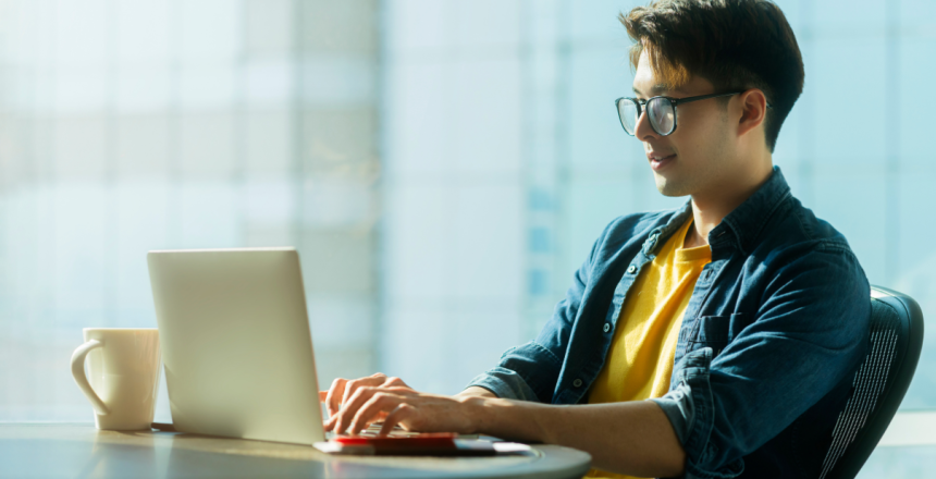 Filipino tech talent working from home