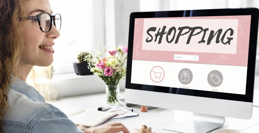 lady browsing ecommerce website